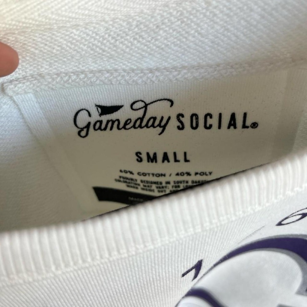 Gameday Social Kansas State Wildcats Cropped Sweatshirt Sz S‎ NWT - Picture 3 of 6